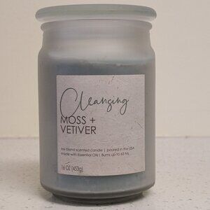 Cleanging soy blend scented candle Moss Vetiver